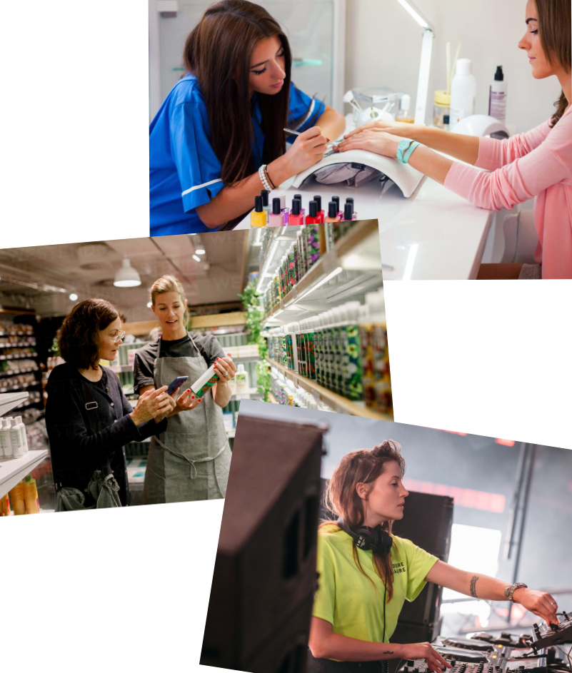 projektowanie marki osobistej, grafika estetyczna przedstawiająca kobiety biznesu