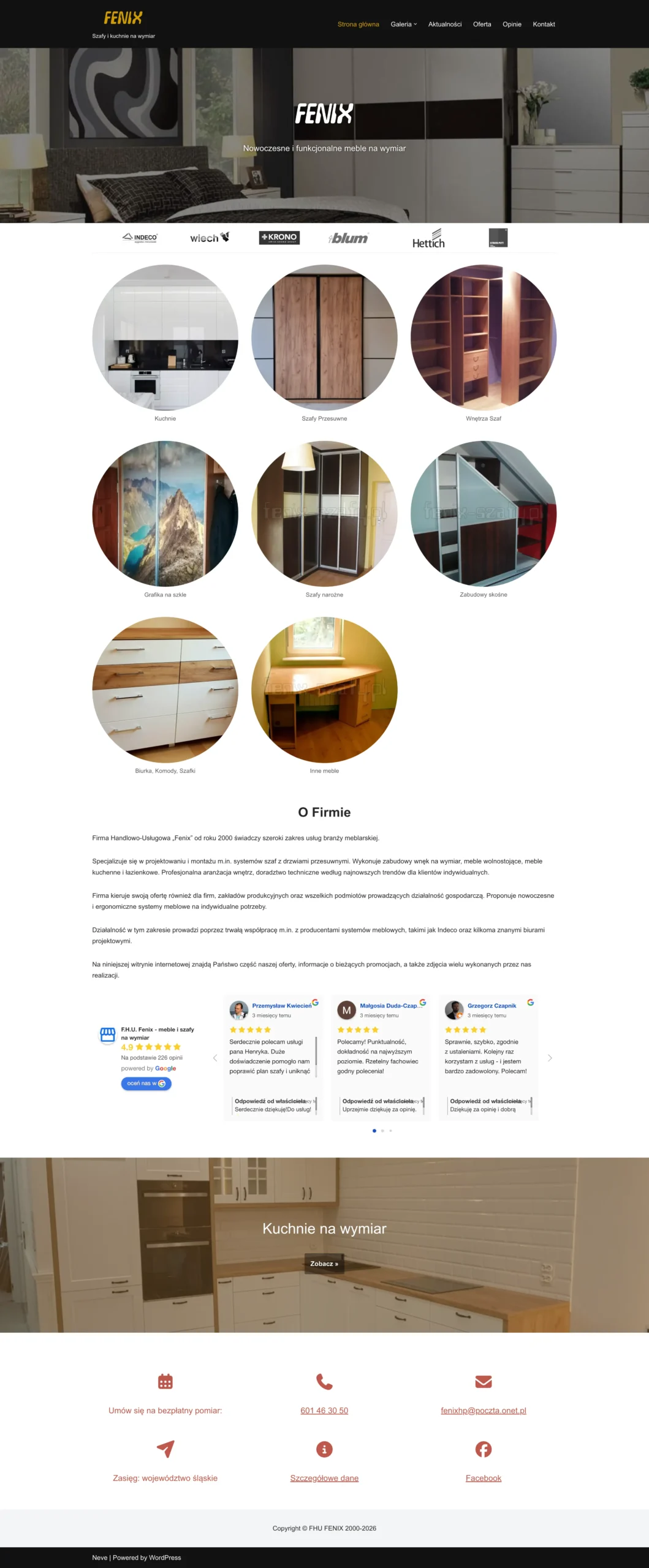 Fenix – Szafy i Kuchnie